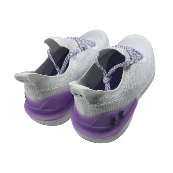 Under Armour Womens Shift Running UA Shoes White Purple Low Top Training Size 11 - Picture 5 of 9